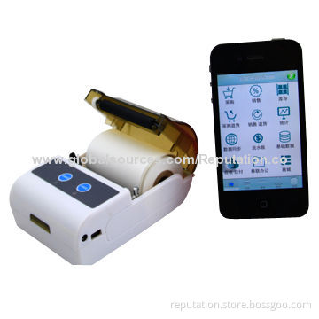 Mini Portable Bluetooth Thermal Printer, Can Custom Wi-Fi, 1,400mAh Capacity